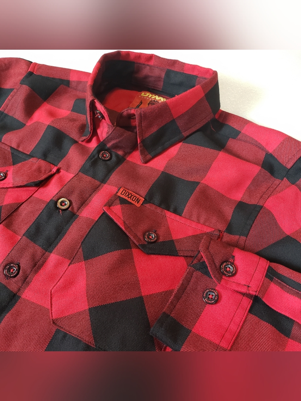 Dixxon Men's Small "Redrum 10 year" Flannel Shirt